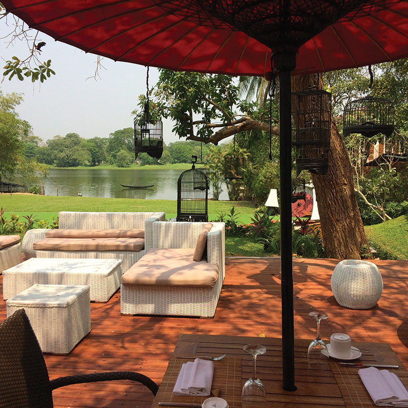 Enjoy the al-fresco wine bistro at La Planteur